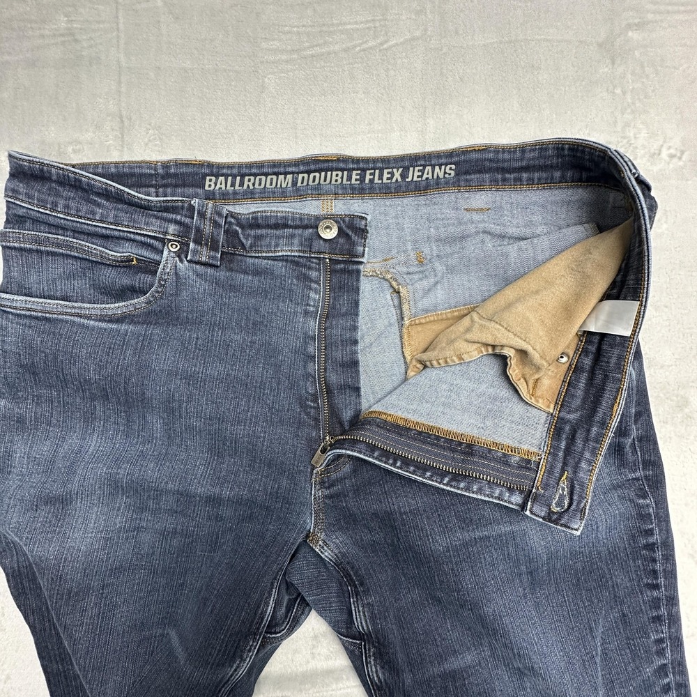 Duluth Trading Co Ballroom Double Flex Jeans Mens 40x32 Blue Slim Stretch Denim - Picture 6 of 11